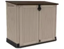 Keter Store It Out Midi Beige & brown Wood effect Plastic Garden storage box 880L