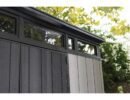 Keter 11’x 7′ Artisan Heavy Duty Plastic Pent Shed – Grey-oakleysgardenmachine- Free shipping