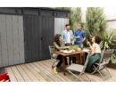 Keter 11’x 7′ Artisan Heavy Duty Plastic Pent Shed – Grey-oakleysgardenmachine- Free shipping